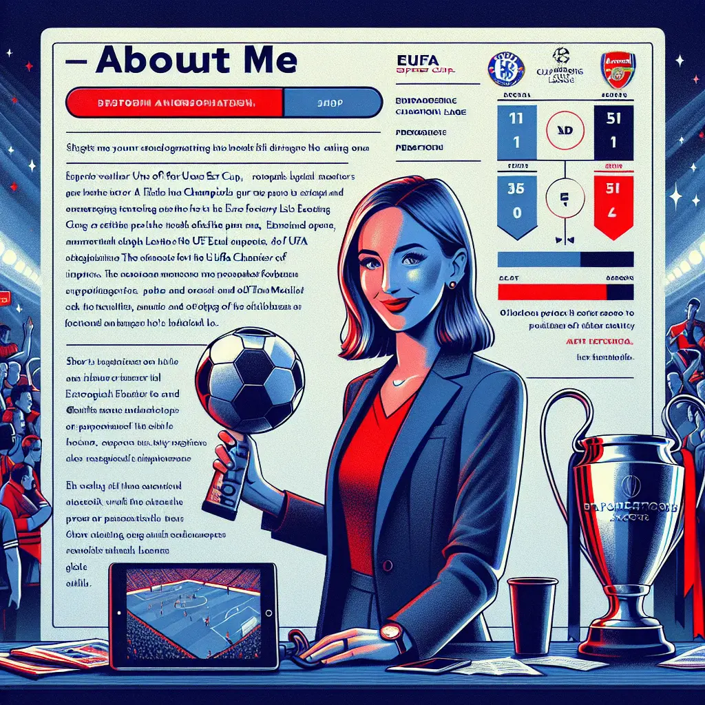 Image that represents the author Evelyn Archer, a renowned blogger specializing in UEFA Super Cup